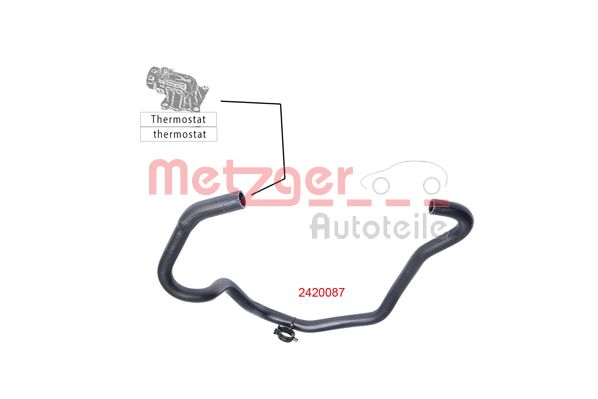 METZGER 2420087 Kühlerschlauch
